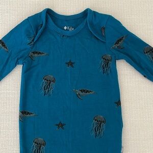 Kyte Long Sleeve Bodysuit in Marine